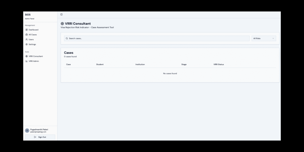 VRRI Consultant is SIOS Feature impacts students efforts
