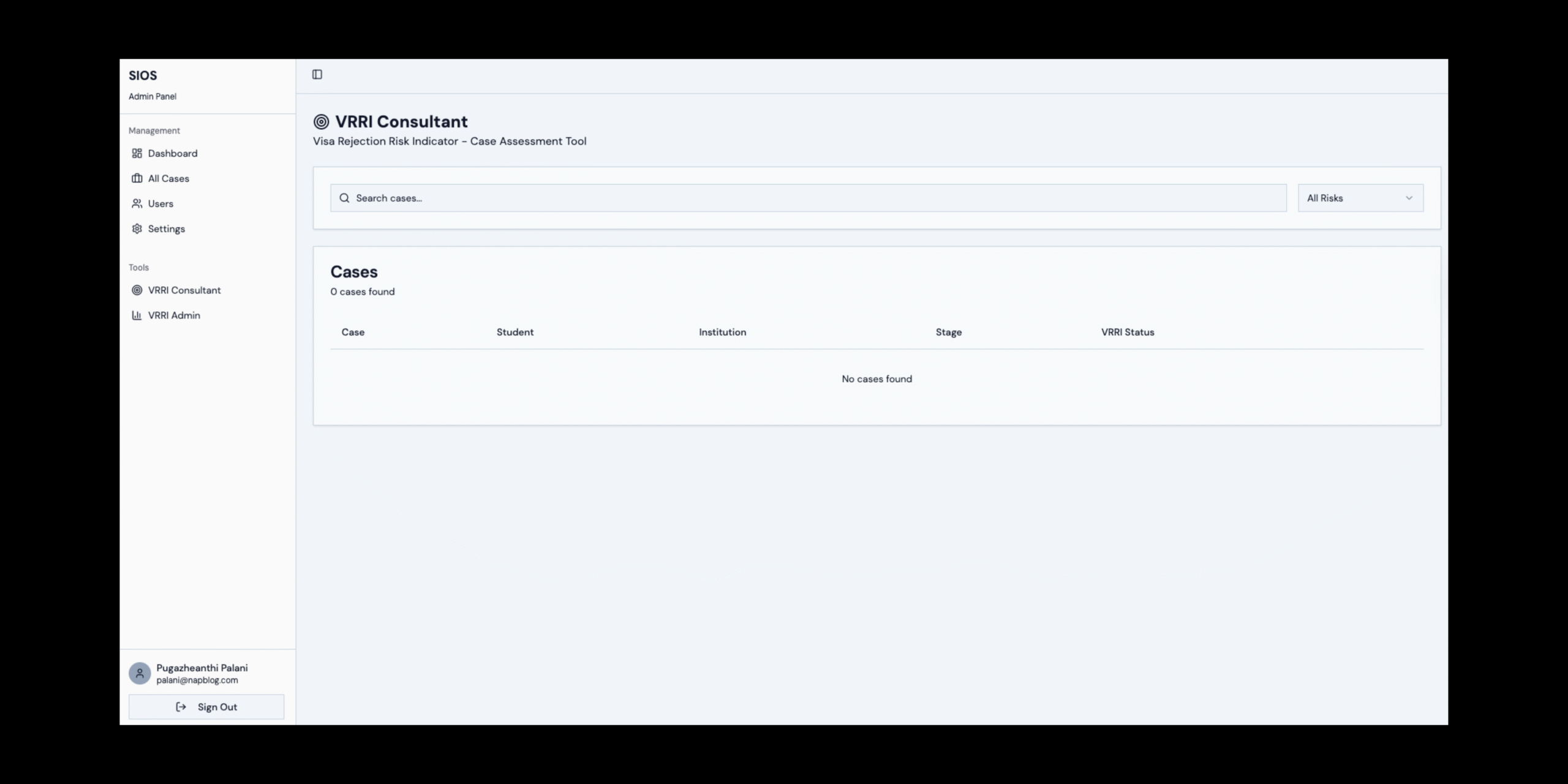 VRRI Consultant is SIOS Feature impacts students efforts