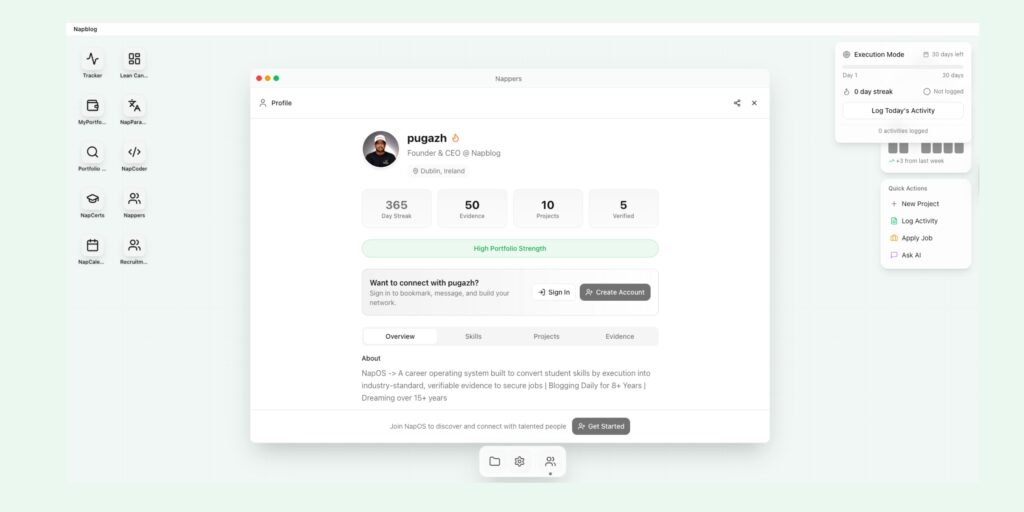 NapOS Public Profile Links - Nap OS Napblog.com