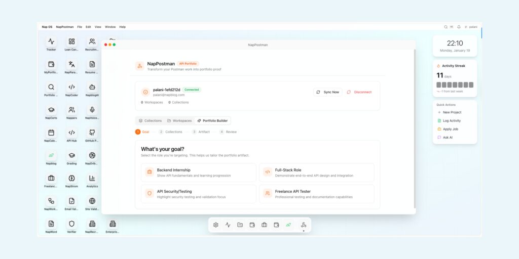 Nap OS Intelligence sync with NapPostman