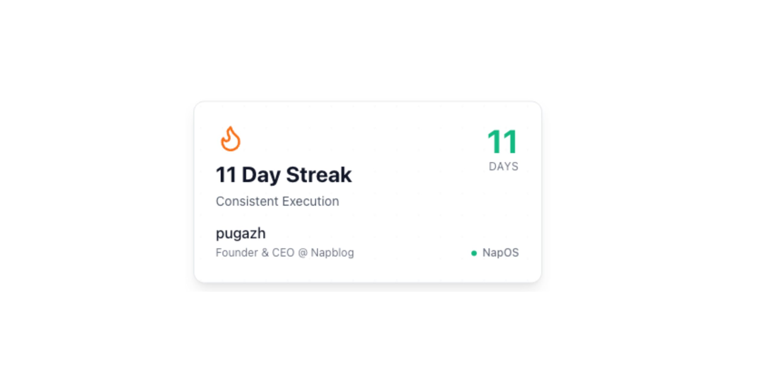 Nap OS – Nappers Streak Sync Digital Card for LinkedIn