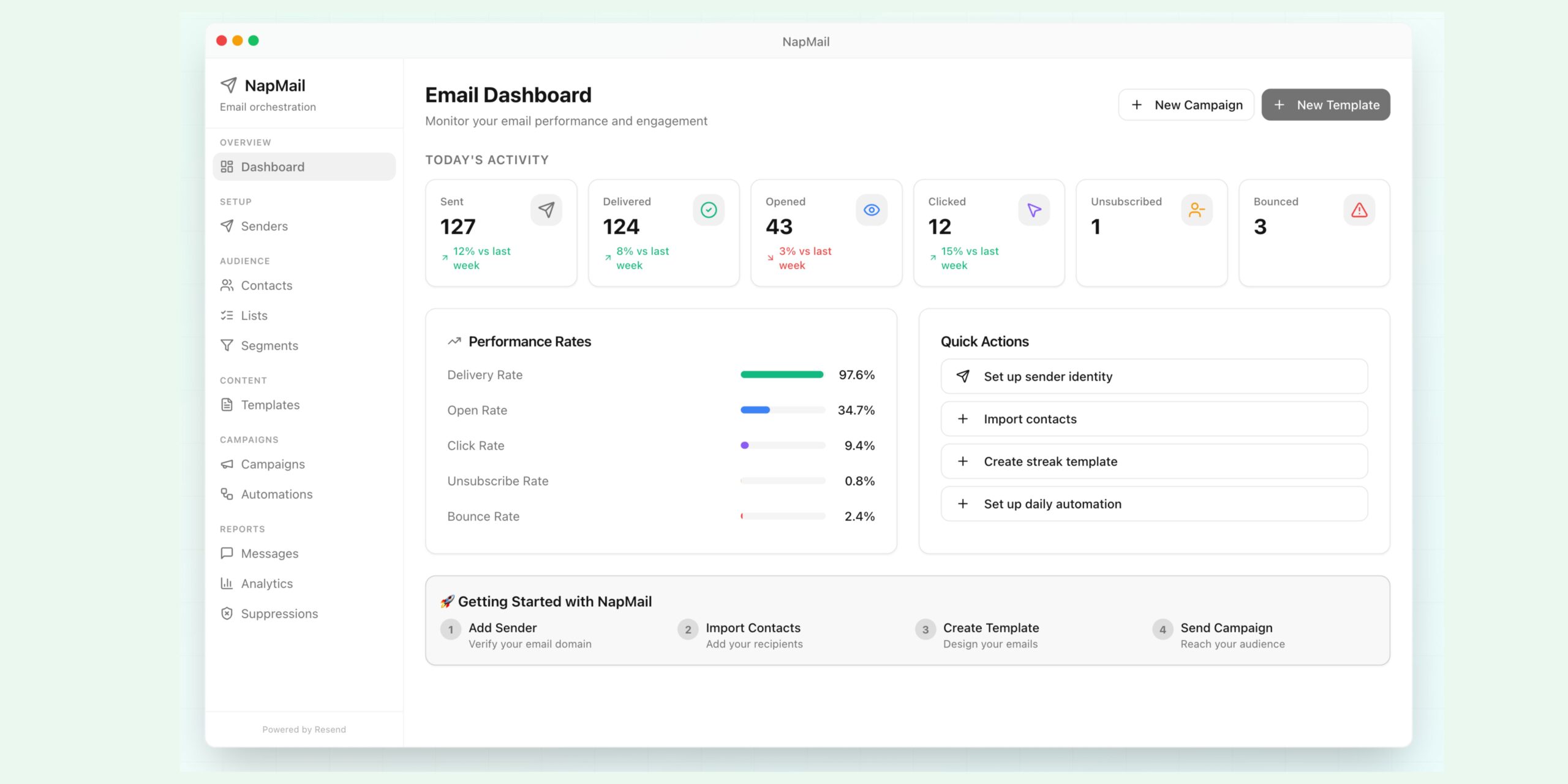 Nap OS and NapMail to sync Nappers Streak