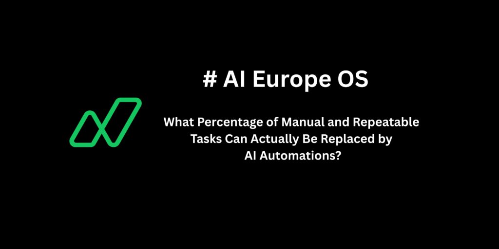 How many percentage of people in the world do repeatable tasks, and what percent of that can be automated with AI?