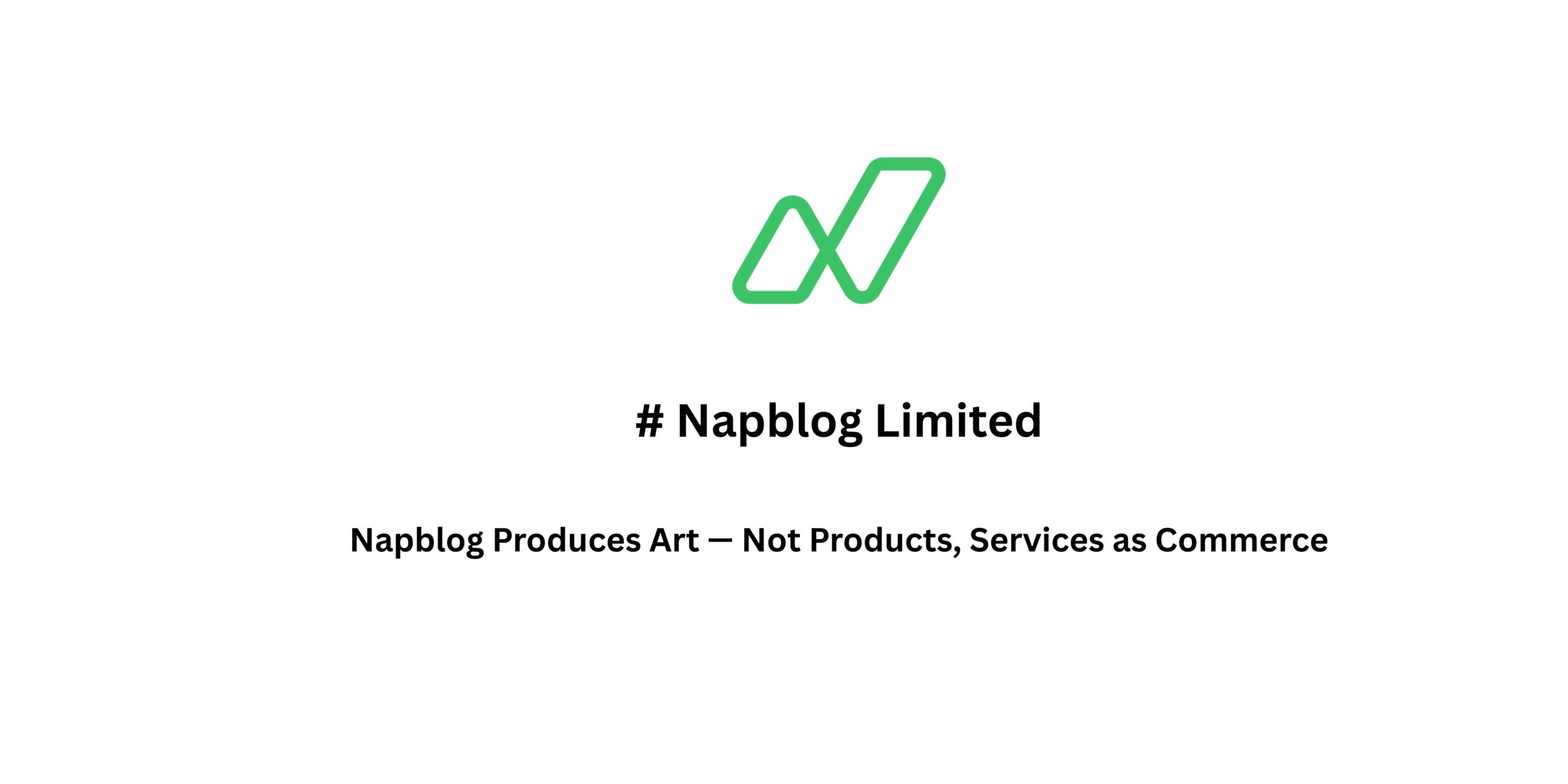 Napblog Produces Art — Not Products