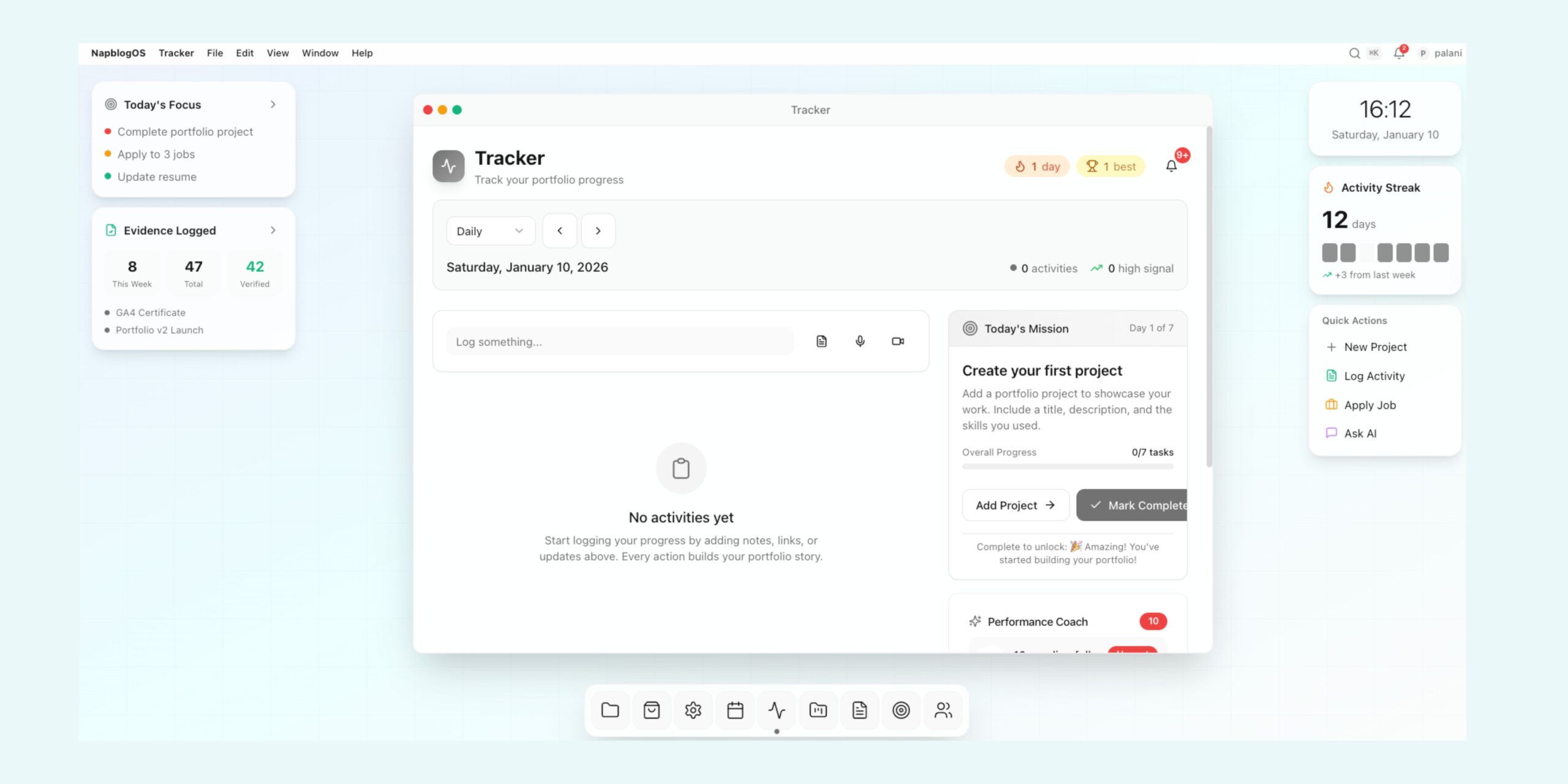 NapOS Tracker: How a 3rd-Year Marketing Student Turns Consistency Into a Career?