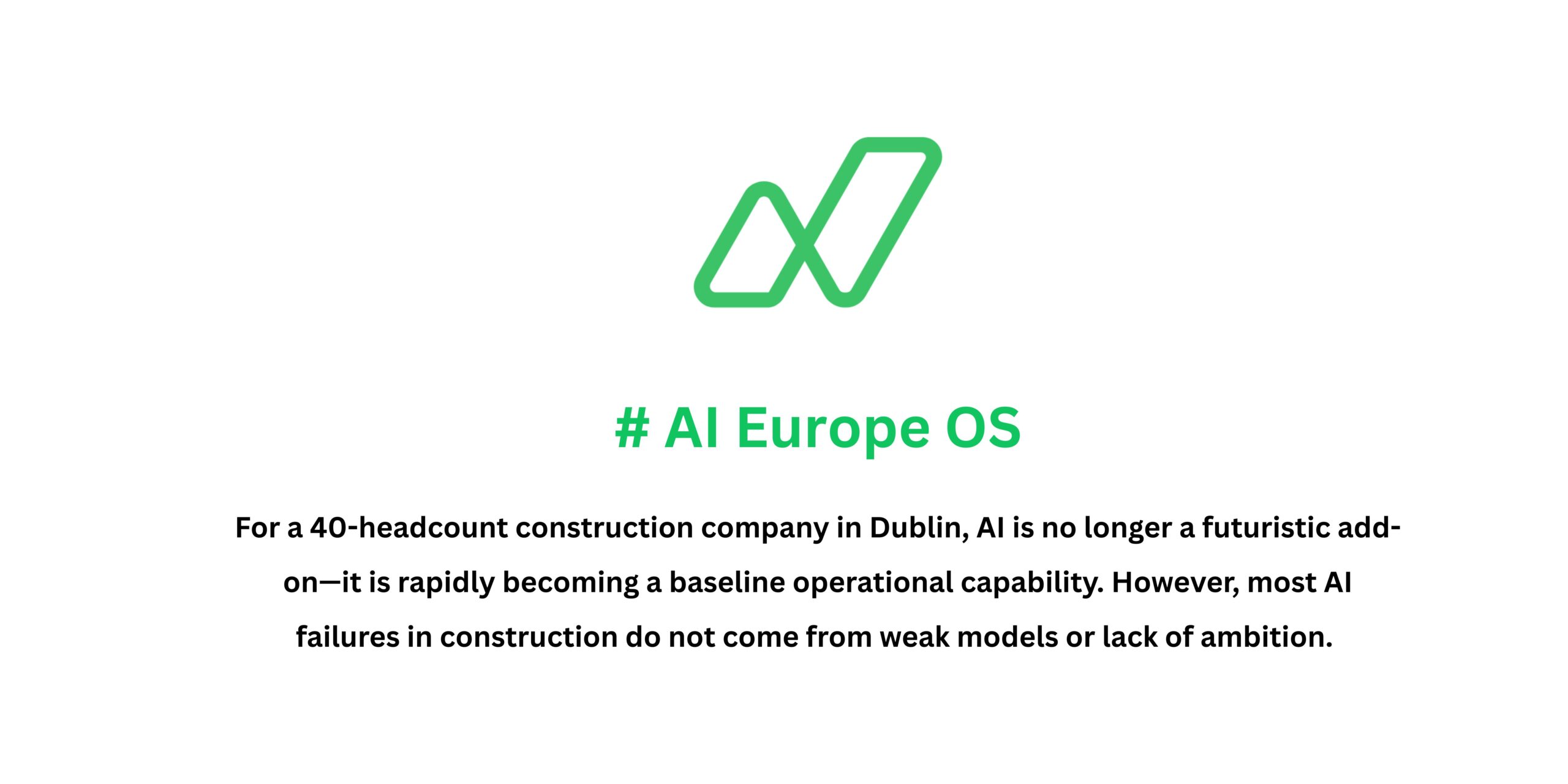 construction company in Dublin AI Infrastructure