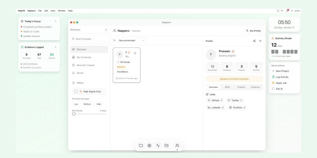 NapOS Nappers Catalogue