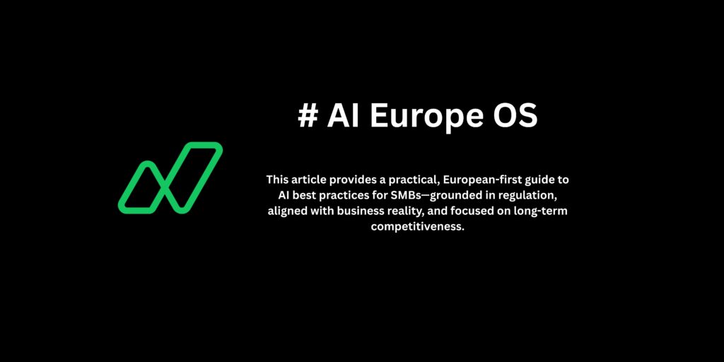 European-first guide to AI best practices for SMBs