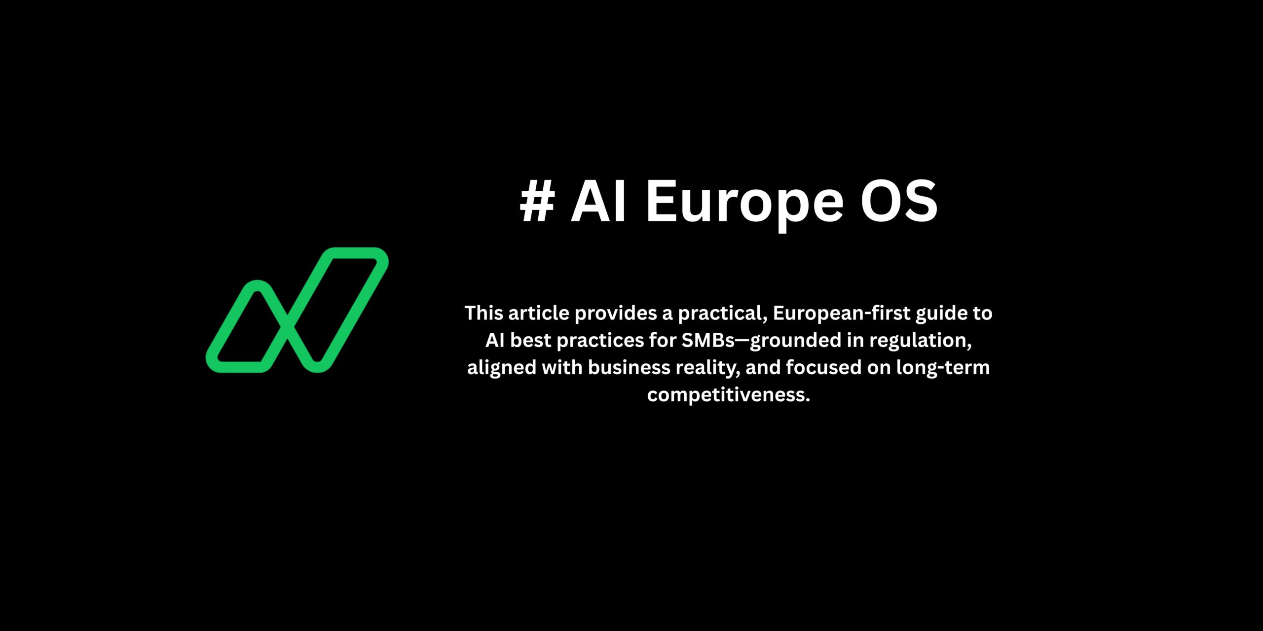 European-first guide to AI best practices for SMBs