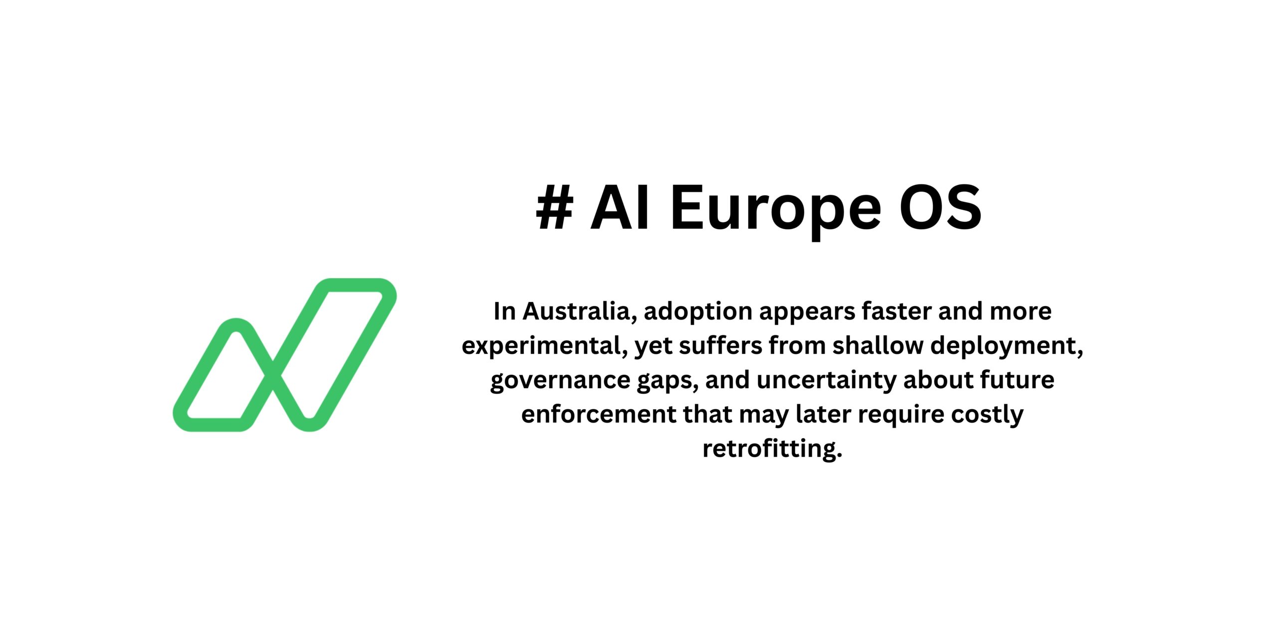 AI service adoption issues across the EU and Australia