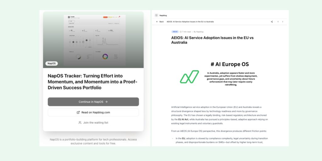 Napblog App in NapStore