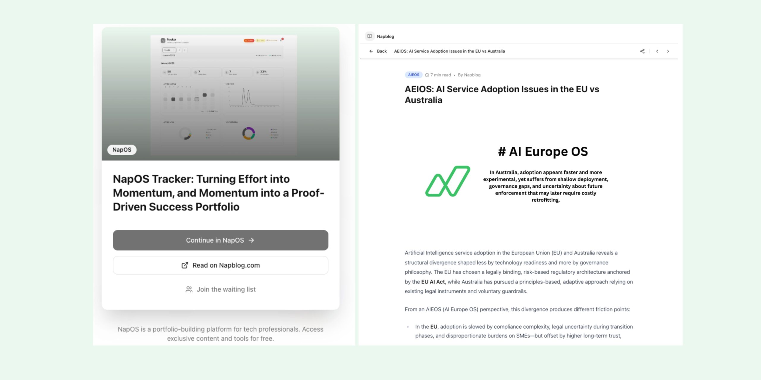 Napblog App in NapStore