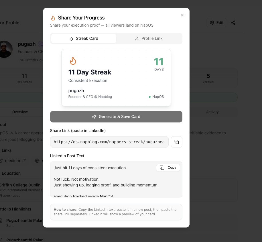 Nap OS Nappers Streak 