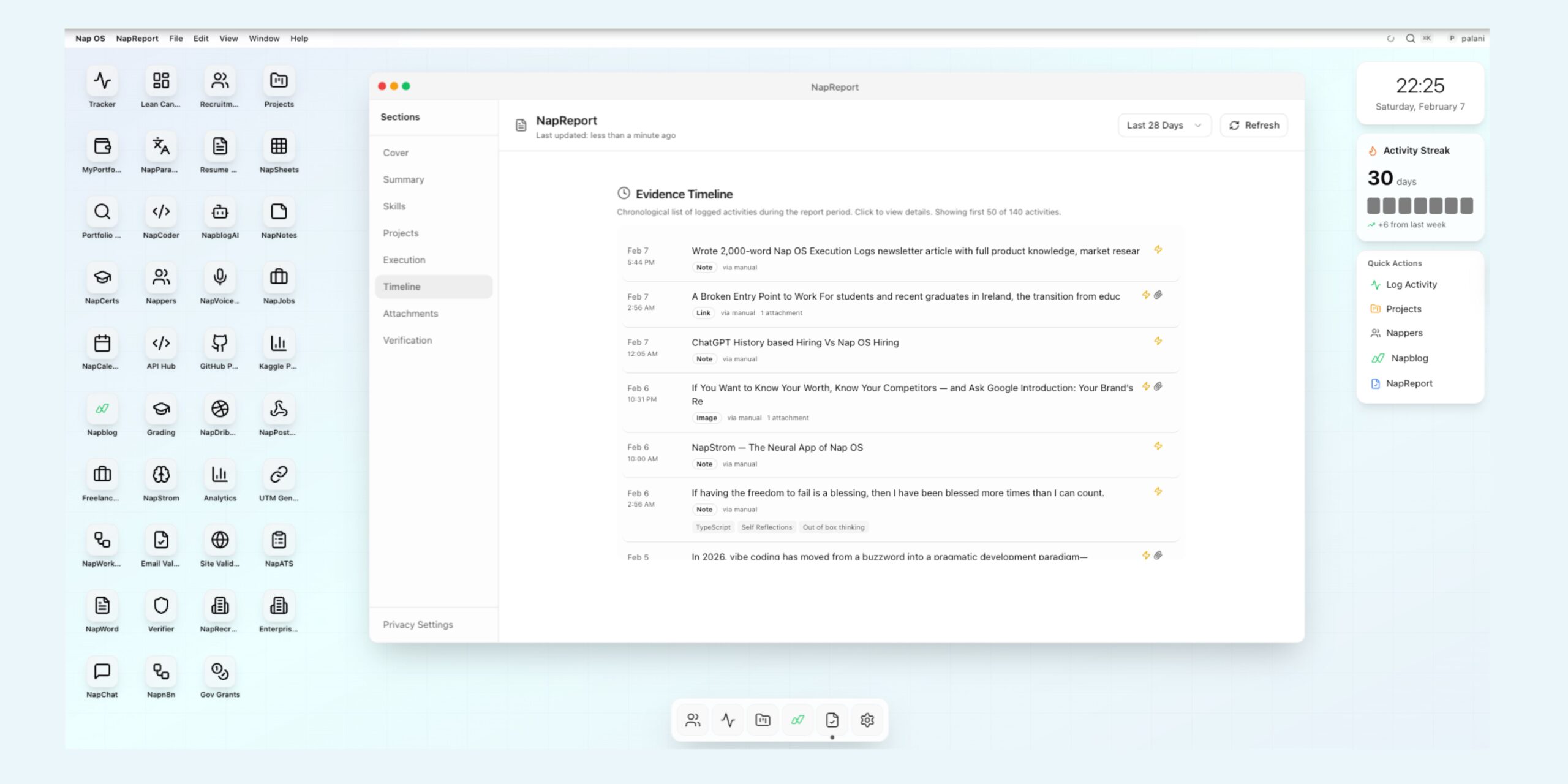 Nap OS Execution Logs
