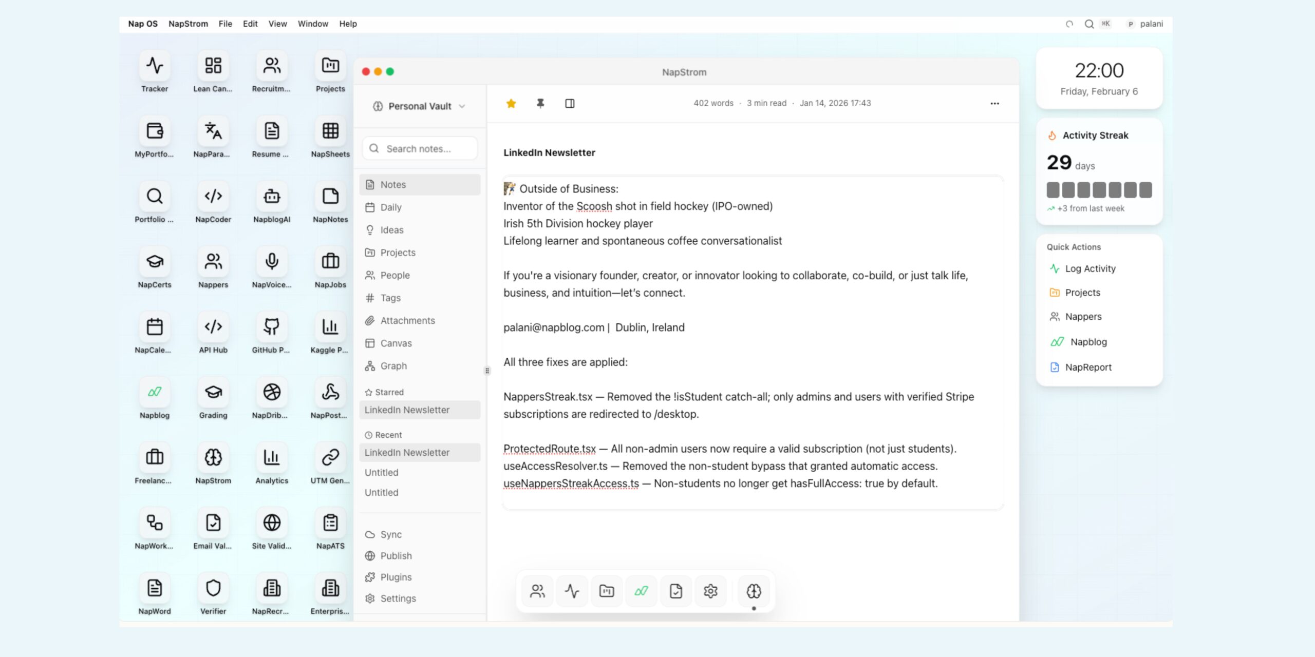 NapStrom — The Neural App of Nap OS You don’t need superpowers. You need to see how your brain already works.