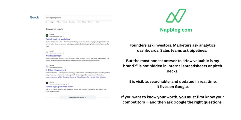 Napblog Google Ads competitors Ask Google