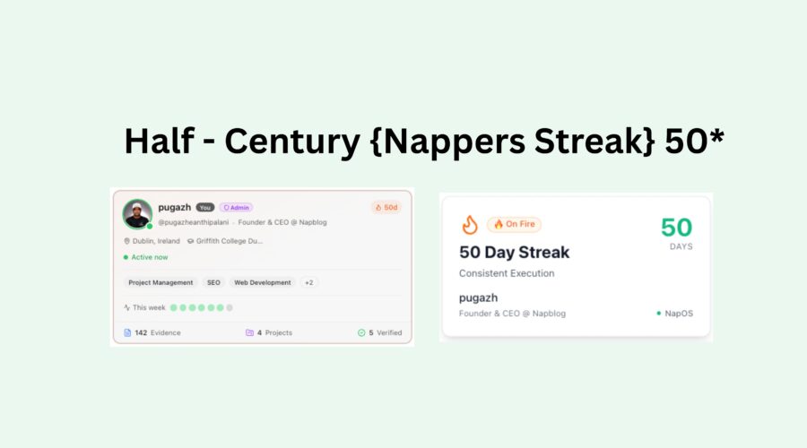 Half-Century {Nappers Streak} 50*