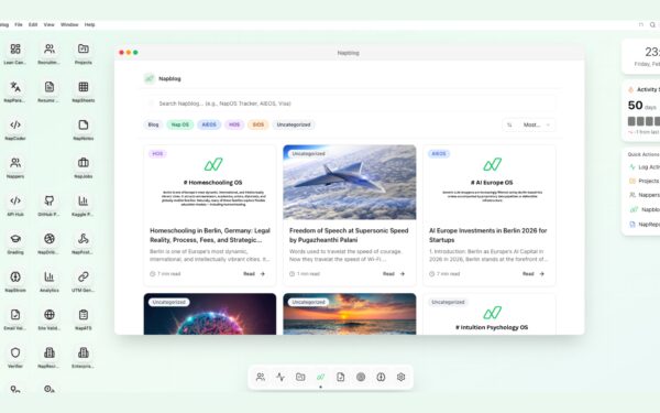 Napblog App: Natively Embedded with Nap OS Intelligence for Adaptive Content, Auto-Optimised CTAs