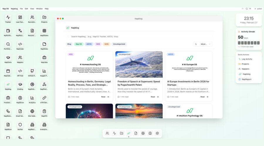 Napblog App: Natively Embedded with Nap OS Intelligence for Adaptive Content, Auto-Optimised CTAs