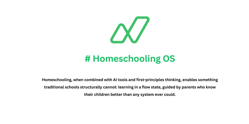 Homeschooling os , when combined with AI tools