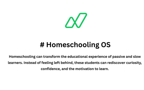 Homeschooling OS for Passive and Slow Learners: Effects on Students