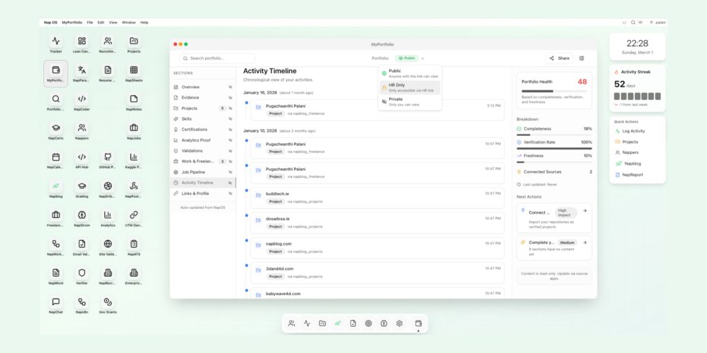 Nap OS Intelligence in Action: How NapPortfolio Track Real Career Progression?