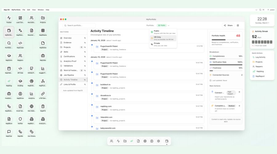 Nap OS Intelligence in Action: How NapPortfolio Track Real Career Progression?