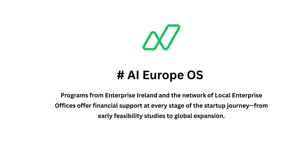 Programs from Enterprise Ireland and the network of Local Enterprise Offices offer financial support at every stage of the startup journey—from early feasibility studies to global expansion.