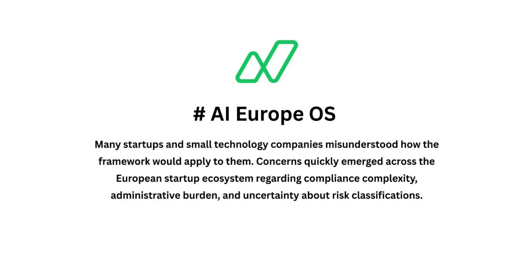 AI Europe OS: Misunderstandings of the AI Regulation Scheme and How the EU Resolved Them for Startups in 2026