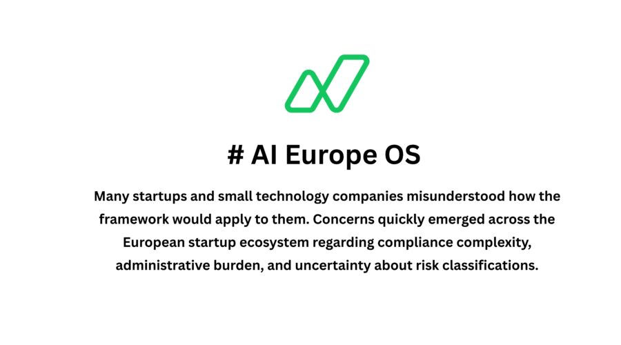 AI Europe OS: Misunderstandings of the AI Regulation Scheme and How the EU Resolved Them for Startups in 2026