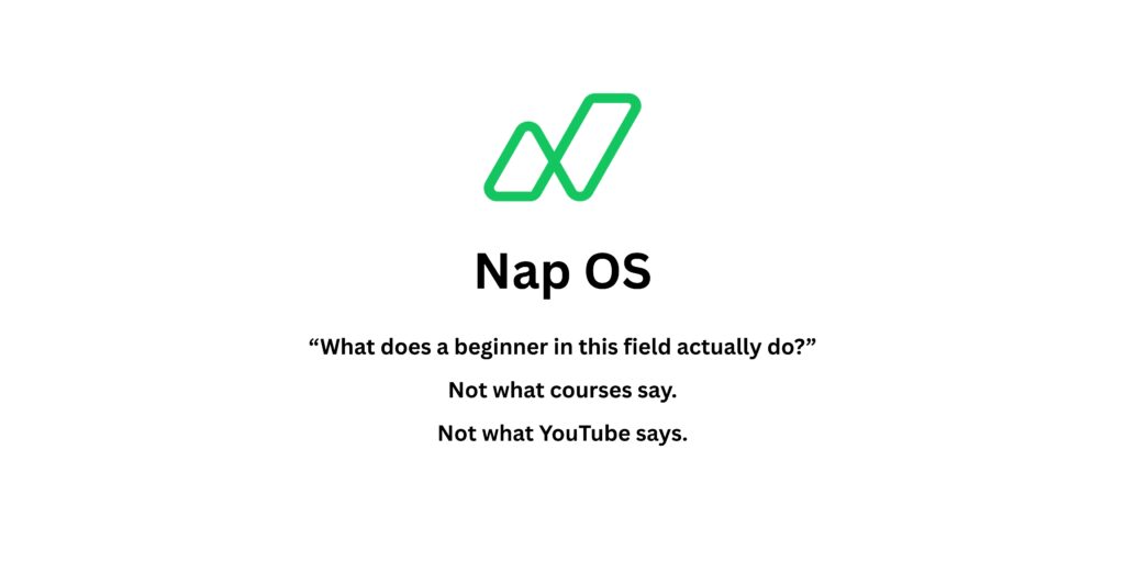 “What does a beginner in this field actually do?” Not what courses say. Not what YouTube says.