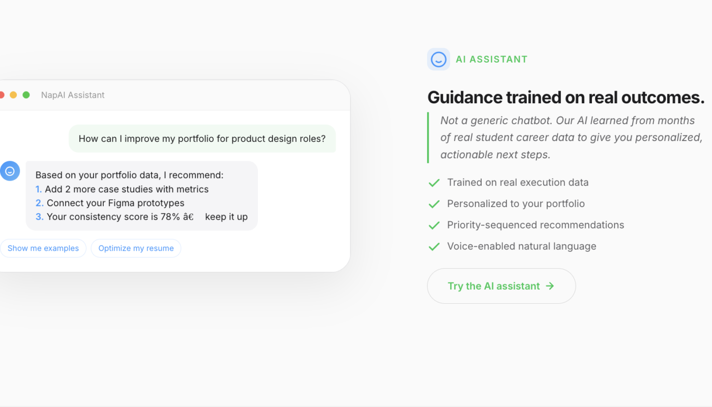 NapAssistant AI Guidance Trained on Real Outcomes, Not Generic Advice like GPT