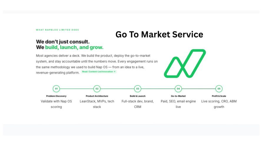 Go To Market Services: From Problem to Profit, How Napblog Limited Builds, Launches & Scales B2B Products?