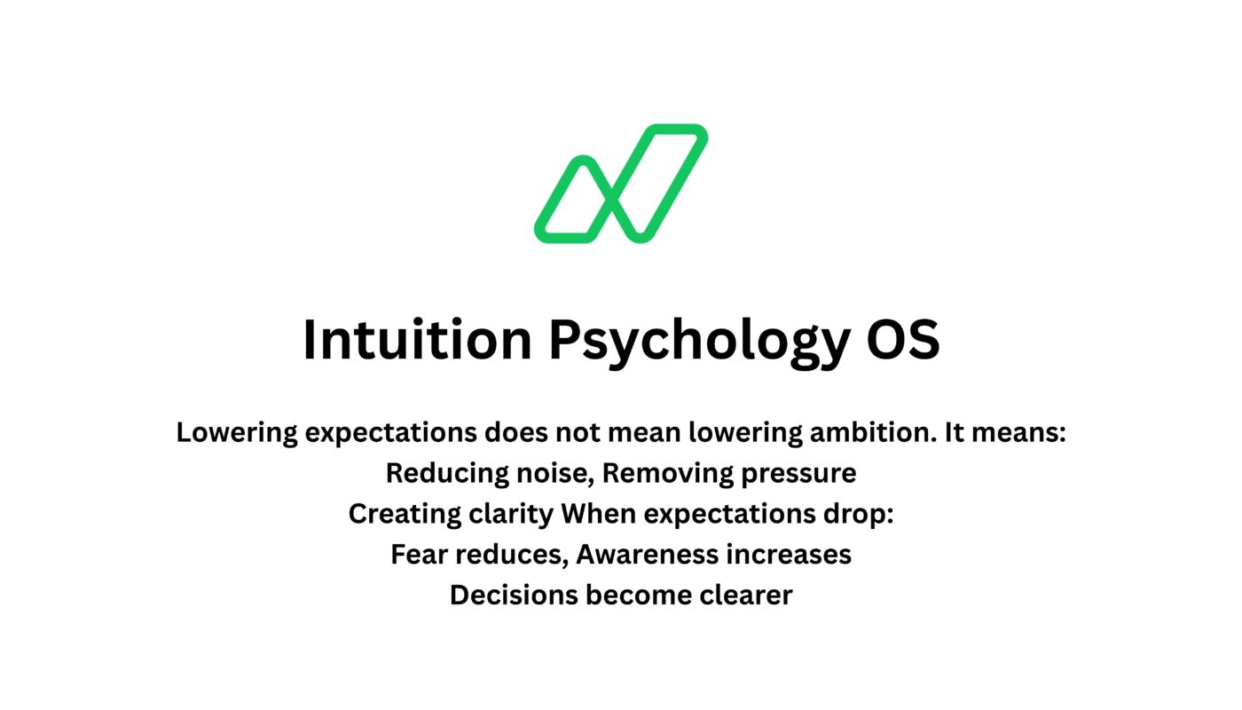 Lowering External Expectations to Unlock Internal Clarity, Intuition Psychology OS