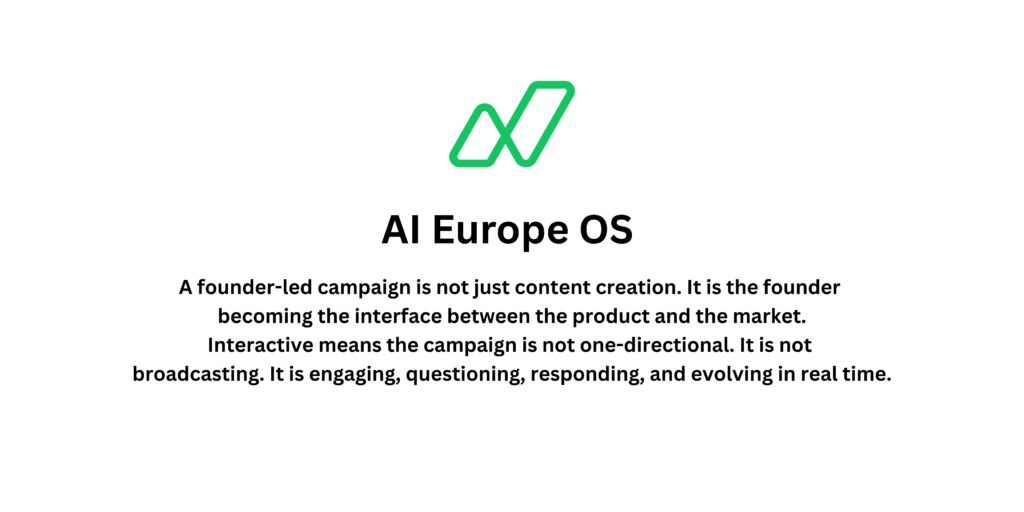 How to Design an Interactive Founder-Led AI SaaS Marketing Campaign to Achieve Early Traction and Take Off?