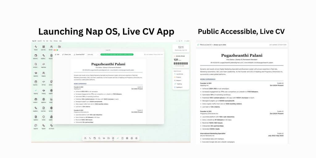 Napblog Limited Announces New NapStore App Launch Soon: “Live CV” to Solve Resume Management Failure