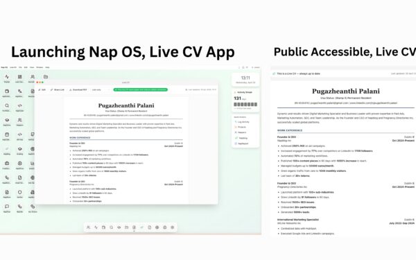 Napblog Limited Announces New NapStore App Launch Soon: “Live CV” to Solve Resume Management Failure