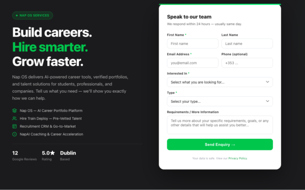 Nap OS Contact Enquiry Form: Turning Conversations into Revenue — A Go-To-Market Engine by Napblog Limited