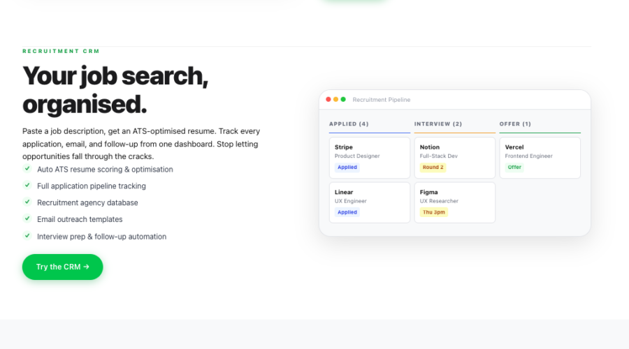 The Real Problem With Job Searching Isn’t Effort, It’s Chaos. Nap OS Recruitment