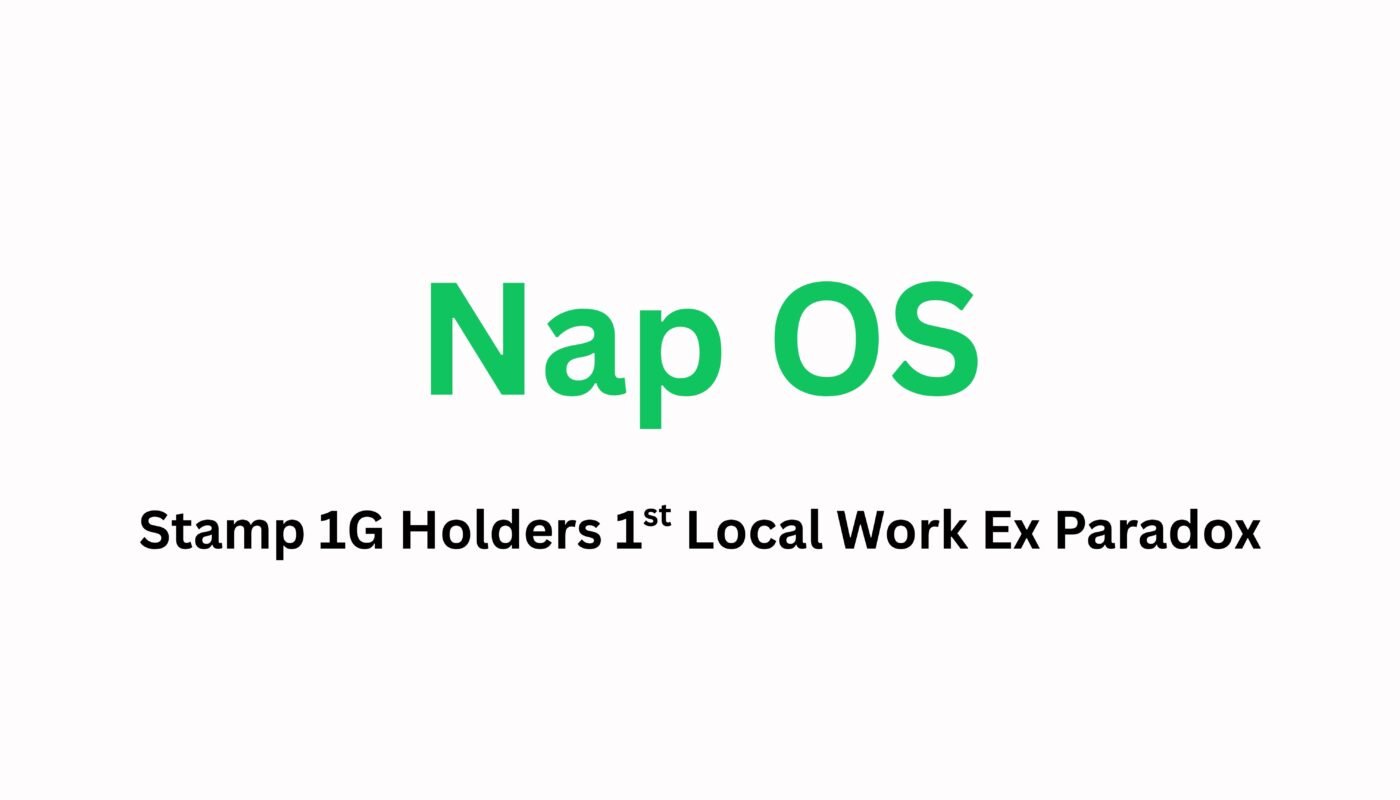Yes with Nap OS, Now stamp 1G visa holders get what they are actually looking for their 1st local Irish Work Experience.