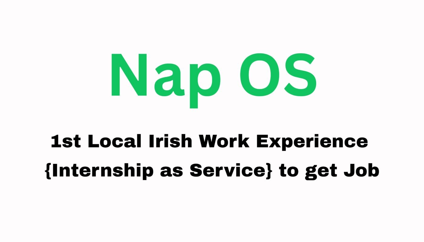 Nap OS helps 1st Local Irish Work Experience {Internship as Service} to get Job