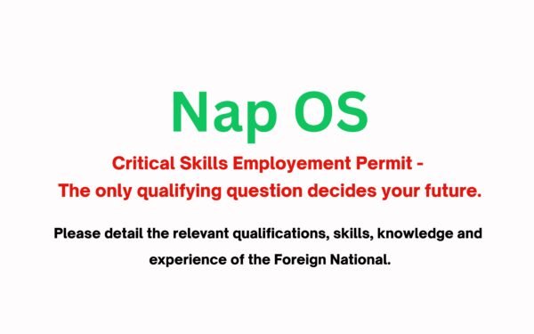 How Nap OS solves this CSEP Visa Qualifying Question: Please detail the relevant qualifications, skills, knowledge and experience of the Foreign National.