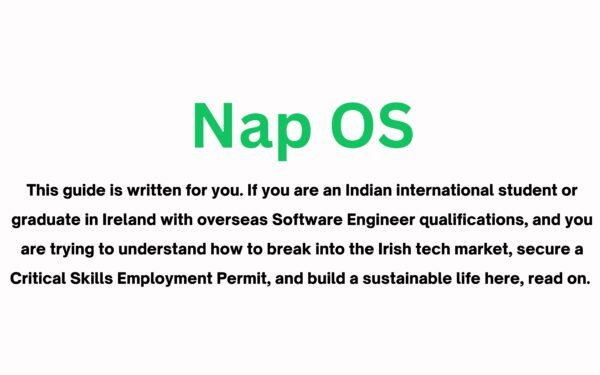 How an Indian International Student Can Get a Software Engineer Job in Ireland: Critical Skills Employment Permit Guide 2026 with Nap OS