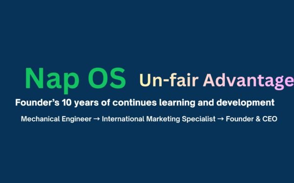 Nap OS unfair advantage is 10 years of founder-led R&D engineered into the Career & Venture Operating System.