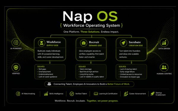 Nap OS, One of a kind. Monopoly in questioning the errors in conventional wisdom by solving global Unemployability.