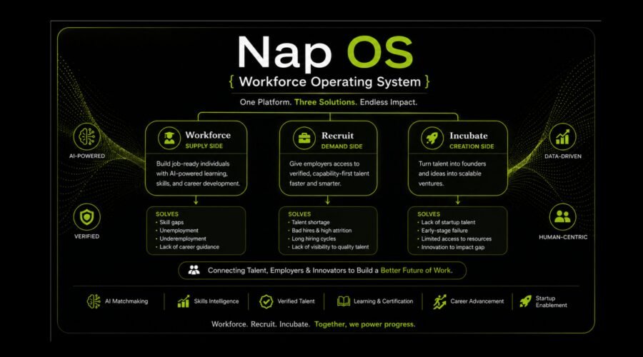 Nap OS, One of a kind. Monopoly in questioning the errors in conventional wisdom by solving global Unemployability.