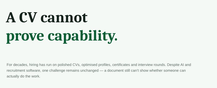 If you're an employer seeking better ways to identify talent, Project-Based Hiring enables you to recruit based on proven work rather than predictions.