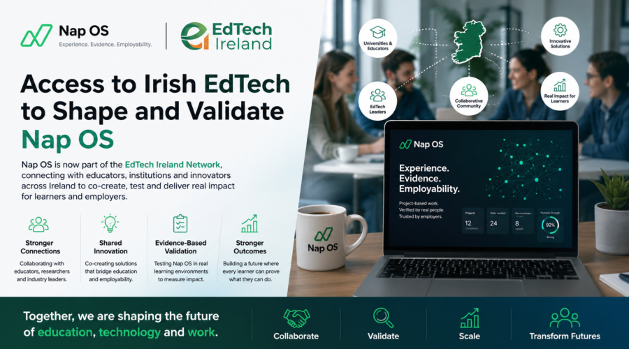 Nap OS Joins the EdTech Ireland Network: Building the Future of Employability at the Intersection of Education and Work