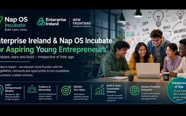 Nap OS Incubate Views, from (500/5Million Irish Population ) individuals participated in Phase 1 of Enterprise Ireland's New Frontiers programme 2025.