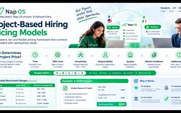 Nap OS Connects Students and Employers Through Project-Based Hiring: A Global Pricing Framework for the Future of Work